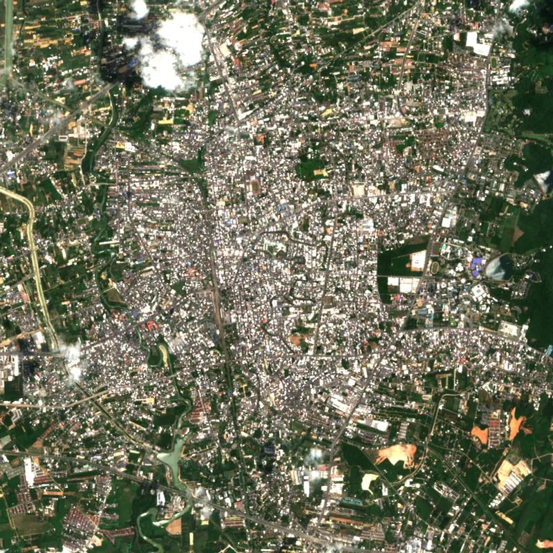 Latest Sentinel-2 image of Hat Yai, Songkhla, 31 Mar 2025