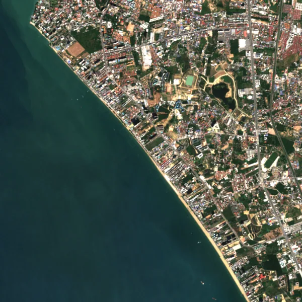 Latest Sentinel-2 image of Jomtien, Chon Buri, 1 Dec 2024