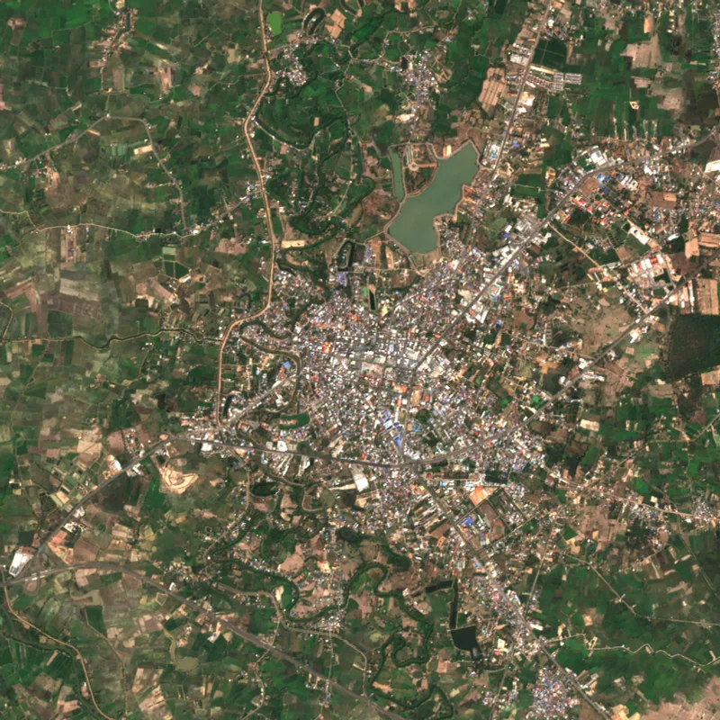 ภาพสีจริง Sentinel-2 ของกาฬสินธุ์ Feb 27, 2023