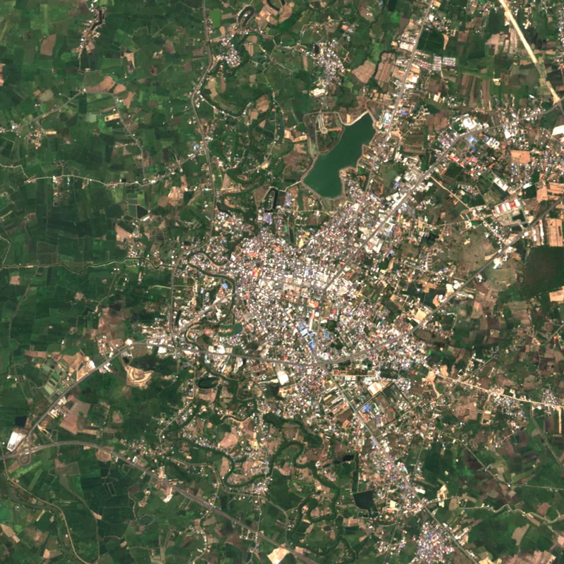 ภาพสีจริง Sentinel-2 ของกาฬสินธุ์ Apr 2, 2024