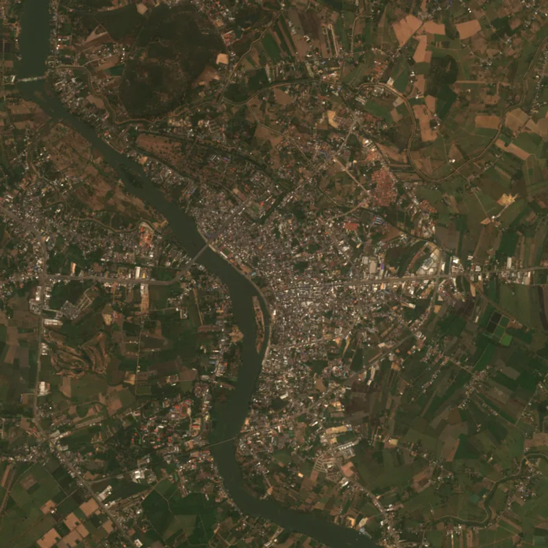 ภาพสีจริง Sentinel-2 ของกำแพงเพชร Dec 26, 2019