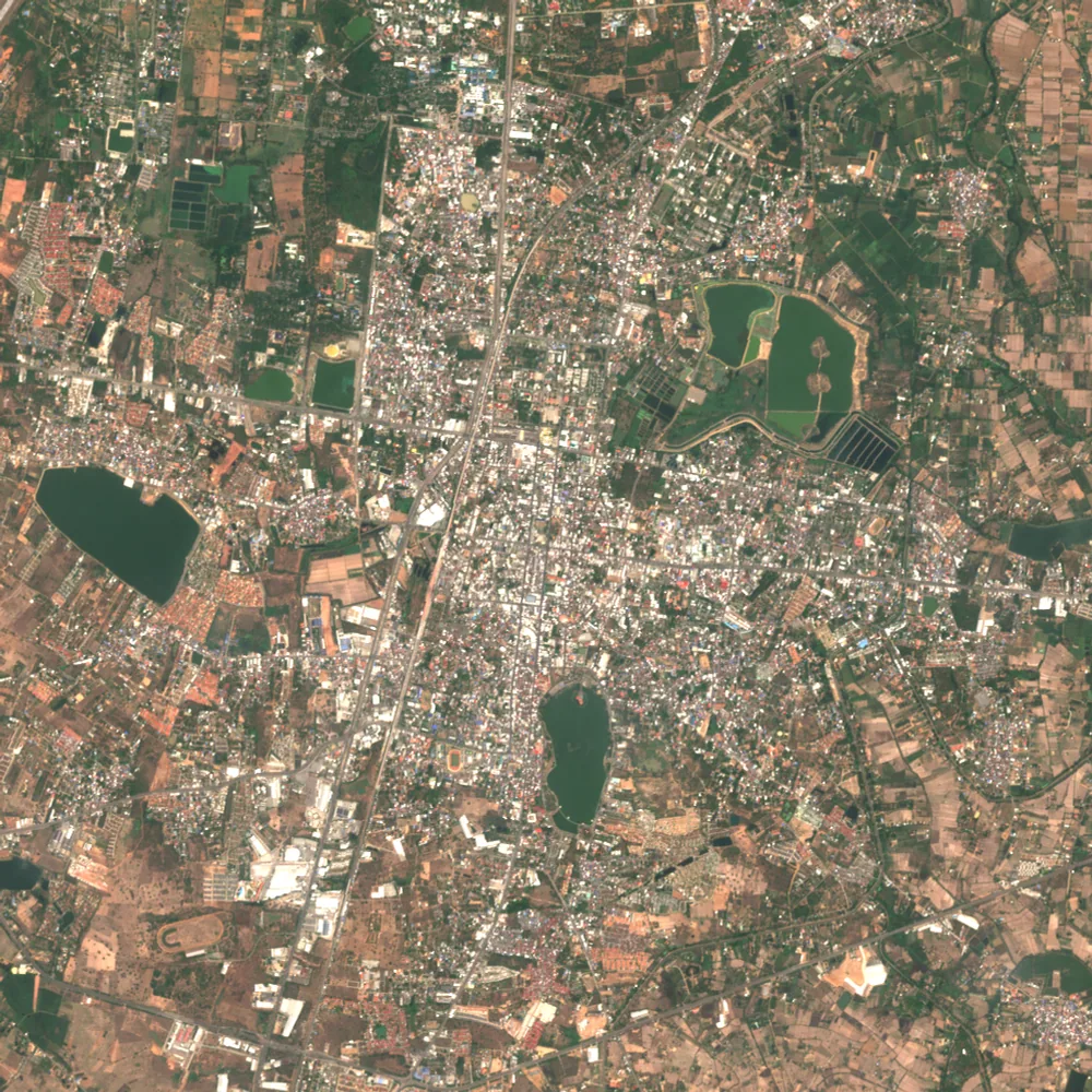 Sentinel-2 true-colour image of Khon Kaen, 9 Apr 2019