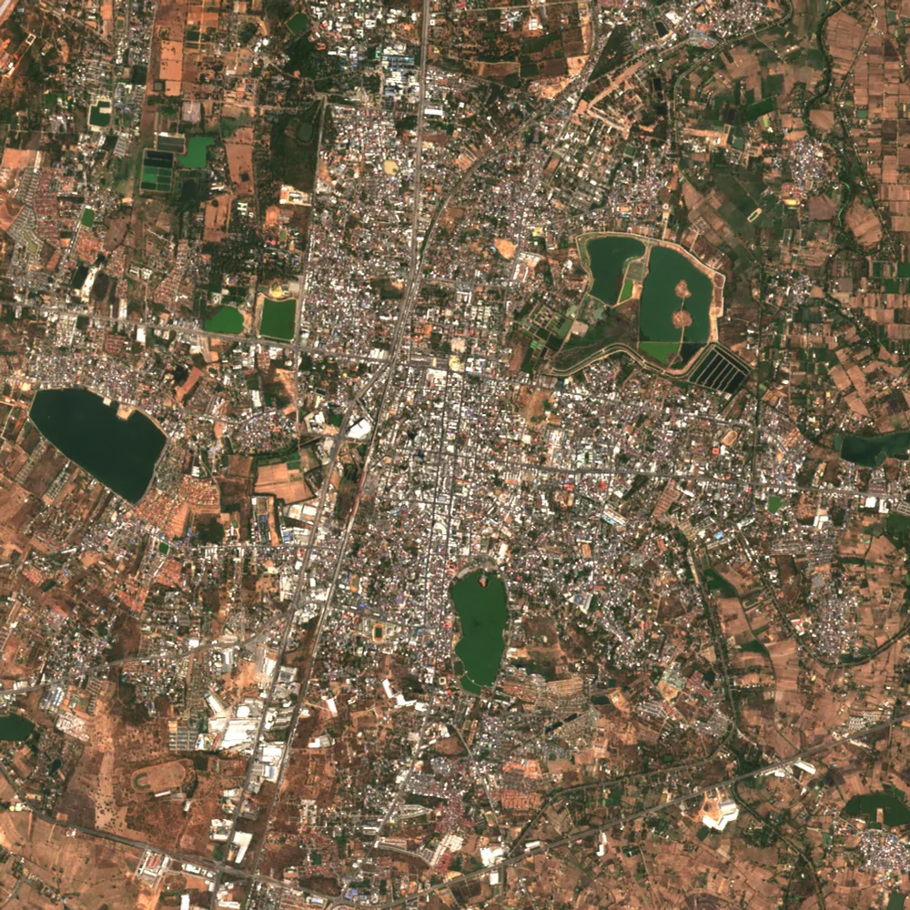 Sentinel-2 true-colour image of Khon Kaen, 11 Feb 2020