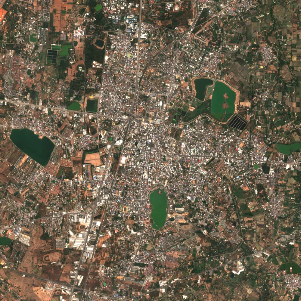 Sentinel-2 true-colour image of Khon Kaen, 5 Feb 2024