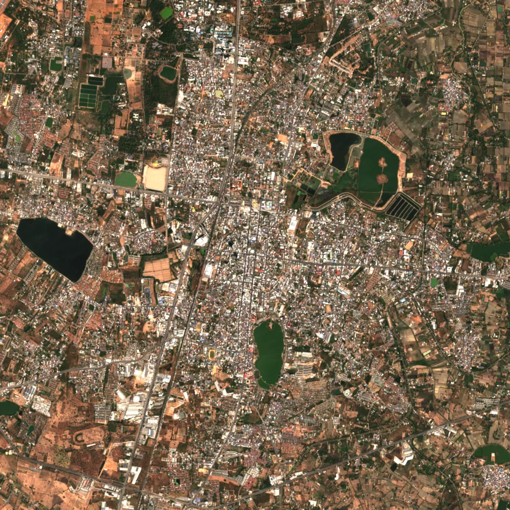 Latest Sentinel-2 image of Khon Kaen, 9 Feb 2025