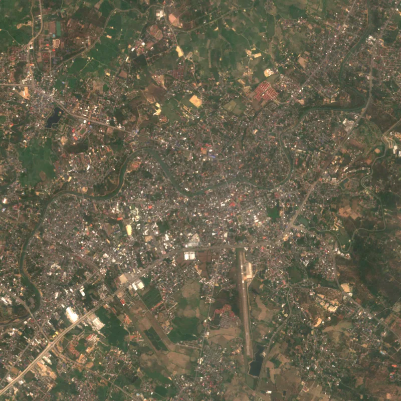 ภาพสีจริง Sentinel-2 ของลำปาง Mar 6, 2018
