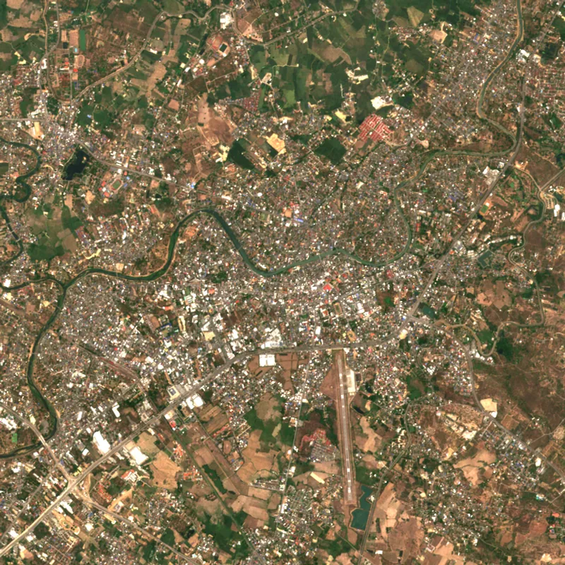 ภาพสีจริง Sentinel-2 ของลำปาง Apr 30, 2019