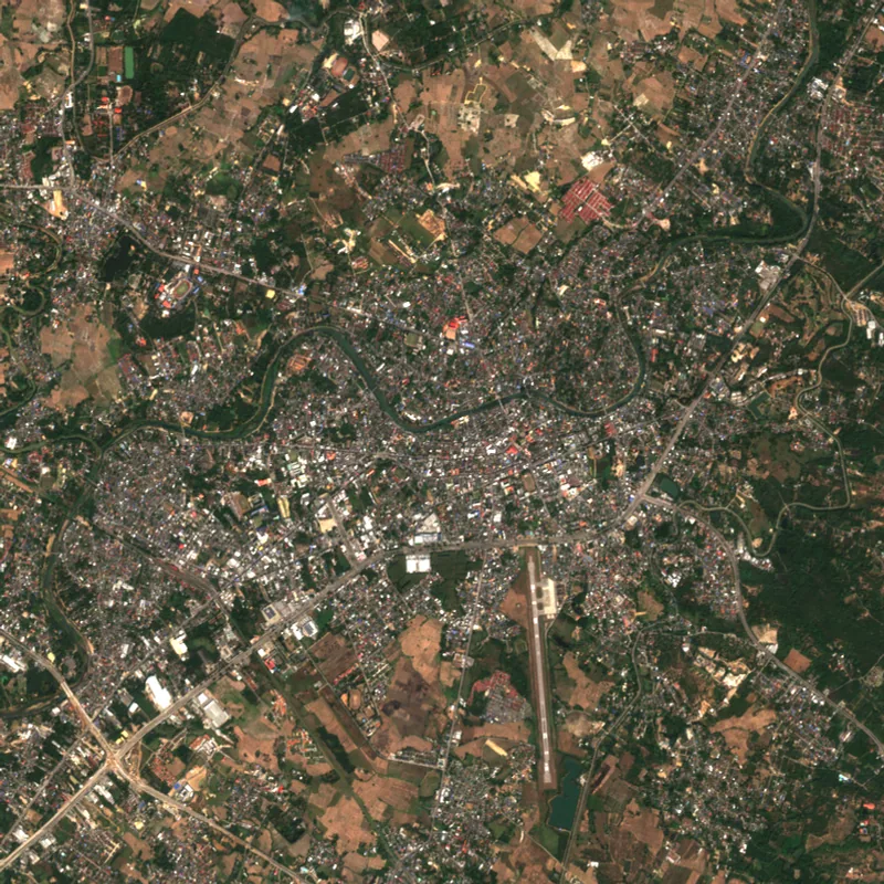 ภาพสีจริง Sentinel-2 ของลำปาง Dec 11, 2019