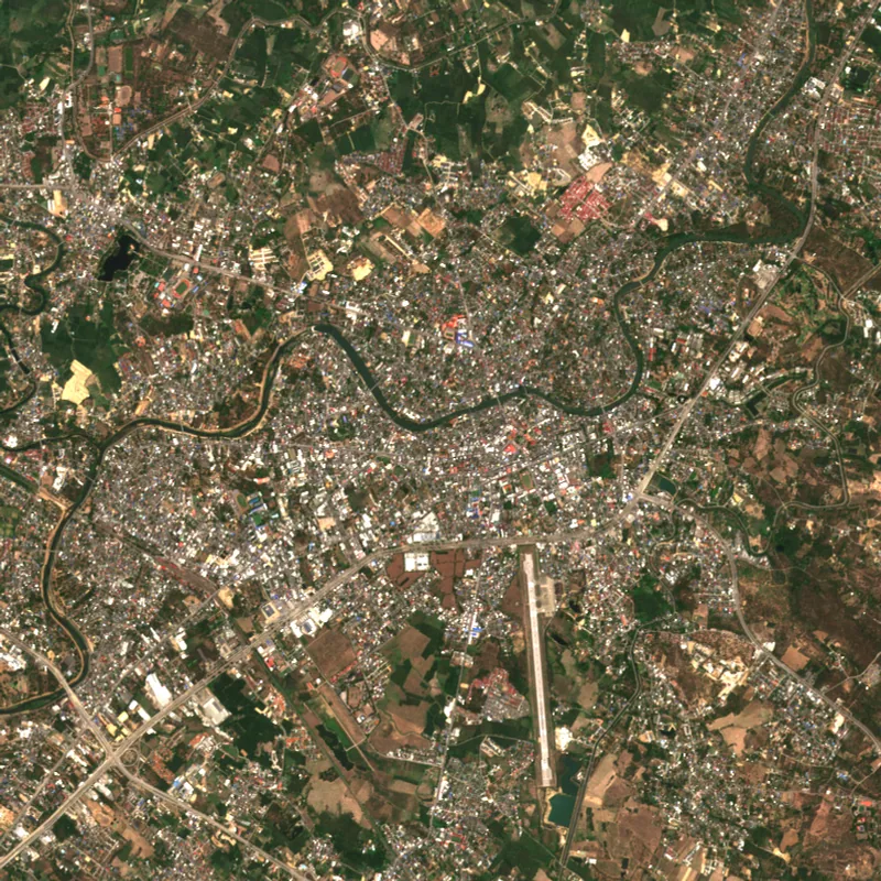 ภาพสีจริง Sentinel-2 ของลำปาง Mar 24, 2024