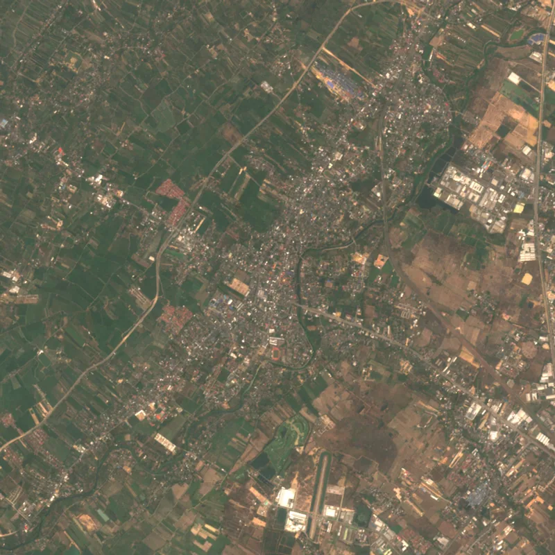 ภาพสีจริง Sentinel-2 ของลำพูน Mar 6, 2018