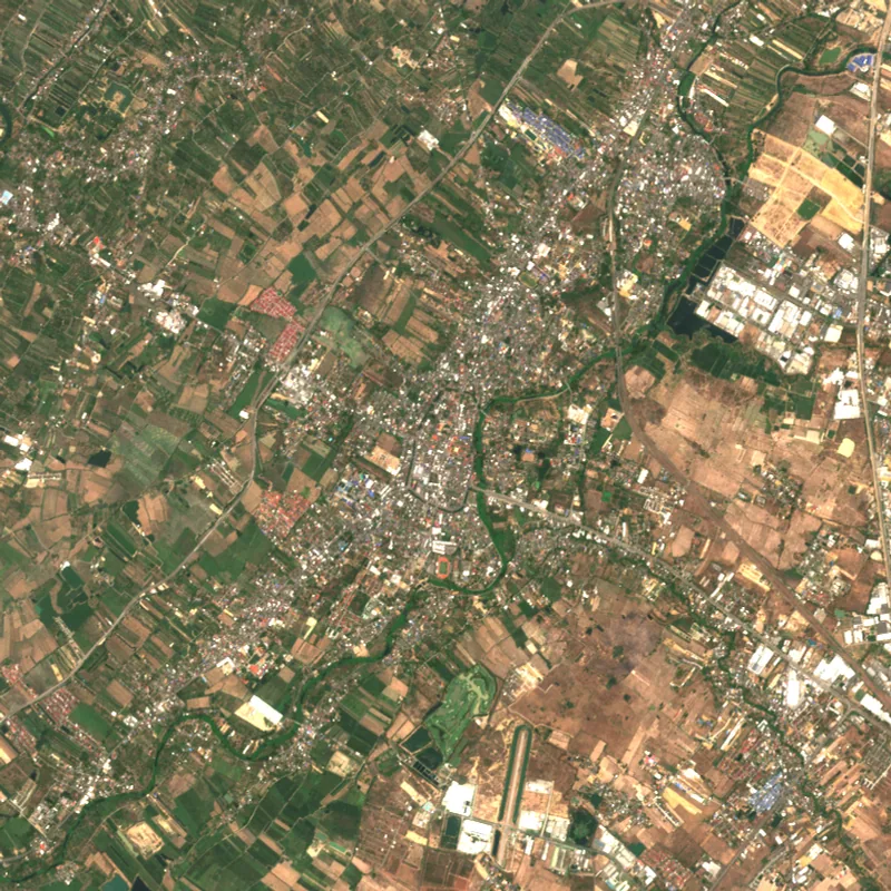 ภาพสีจริง Sentinel-2 ของลำพูน Apr 30, 2019