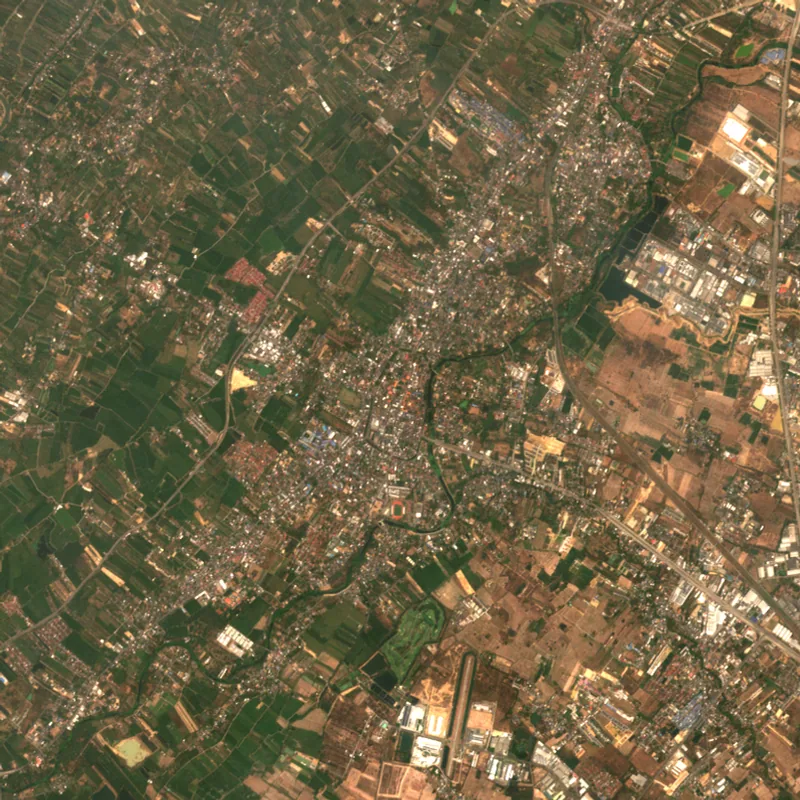 ภาพสีจริง Sentinel-2 ของลำพูน Mar 14, 2024