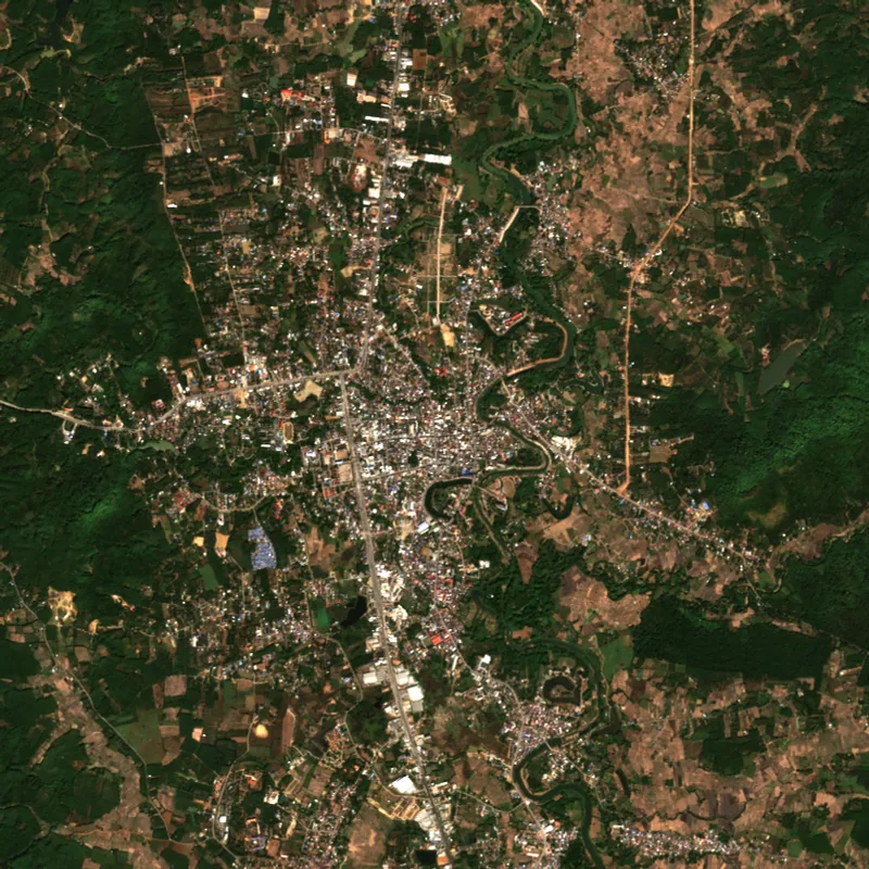 ภาพสีจริง Sentinel-2 ของเลย Dec 23, 2017