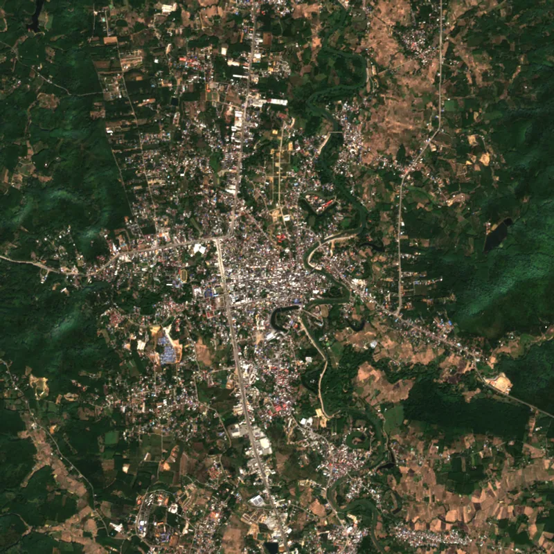 ภาพสีจริง Sentinel-2 ของเลย Dec 7, 2021