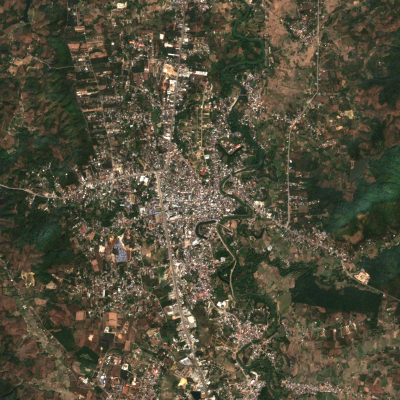 ภาพสีจริง Sentinel-2 ของเลย Jan 21, 2023
