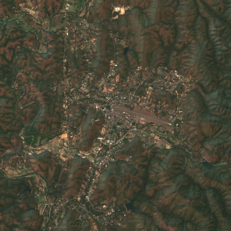 ภาพสีจริง Sentinel-2 ของแม่ฮ่องสอน Mar 4, 2018