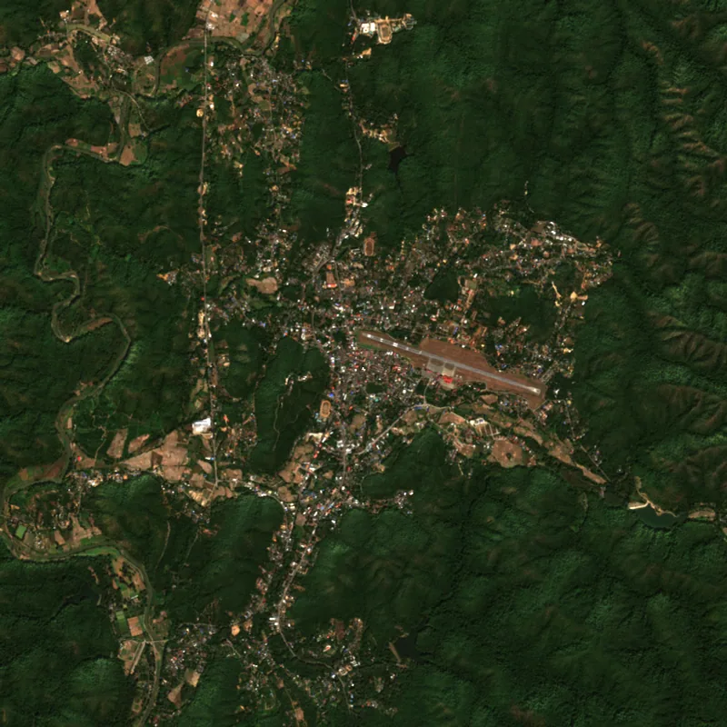 ภาพสีจริง Sentinel-2 ของแม่ฮ่องสอน Dec 9, 2019