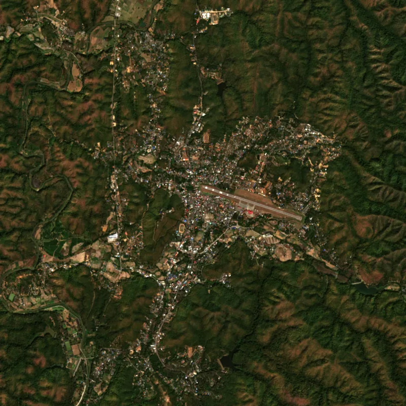 ภาพสีจริง Sentinel-2 ของแม่ฮ่องสอน Jan 7, 2022