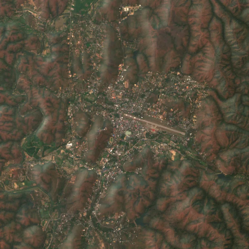 ภาพสีจริง Sentinel-2 ของแม่ฮ่องสอน Mar 8, 2023