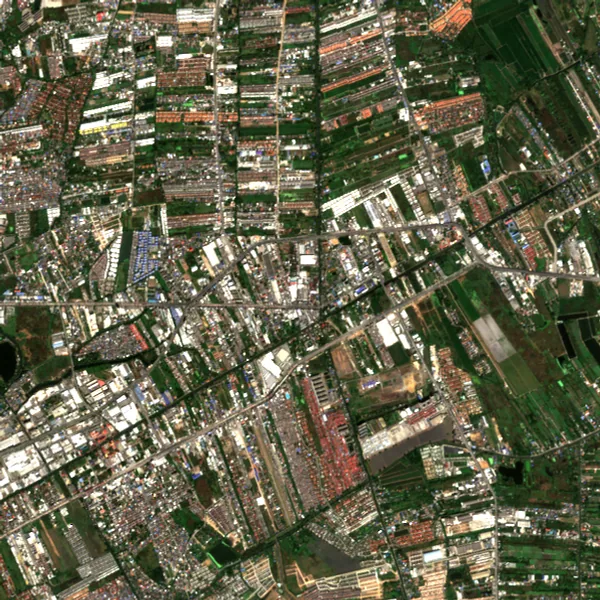 ภาพสีจริง Sentinel-2 ของมีนบุรี กรุงเทพมหานคร Dec 3, 2018