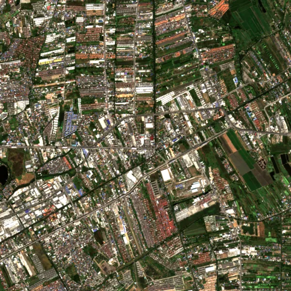 ภาพสีจริง Sentinel-2 ของมีนบุรี กรุงเทพมหานคร Dec 12, 2021