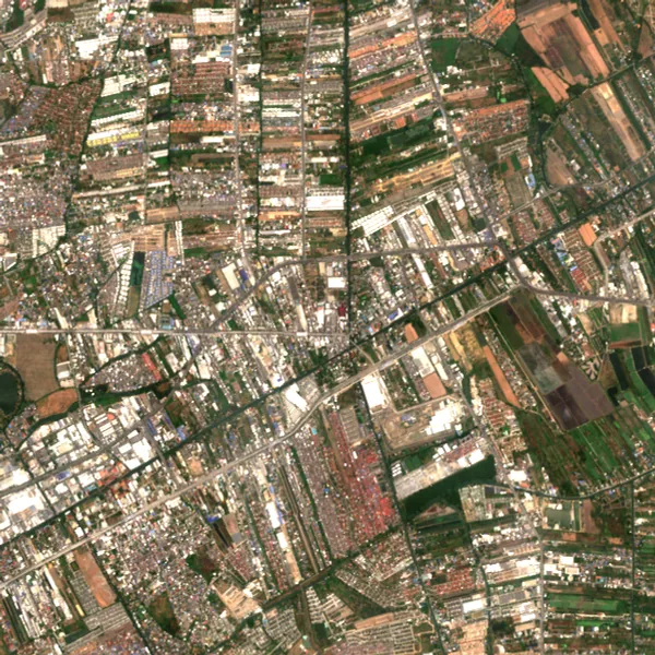 ภาพสีจริง Sentinel-2 ของมีนบุรี กรุงเทพมหานคร Apr 21, 2023