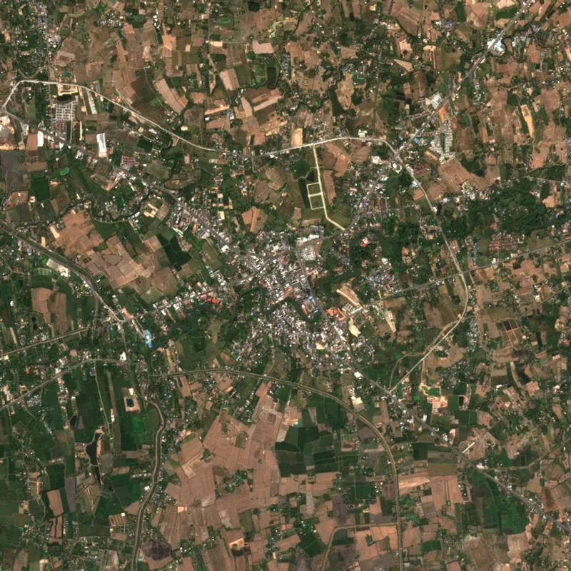 ภาพสีจริง Sentinel-2 ของนครนายก Jan 26, 2023