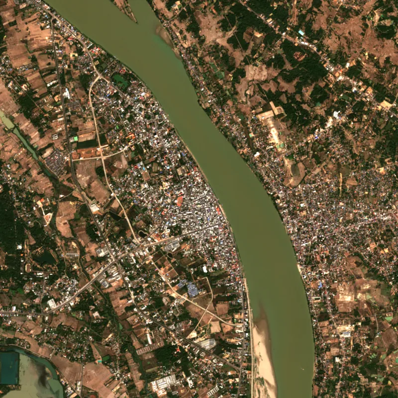 Latest Sentinel-2 image of Nakhon Phanom, 2 Jan 2025