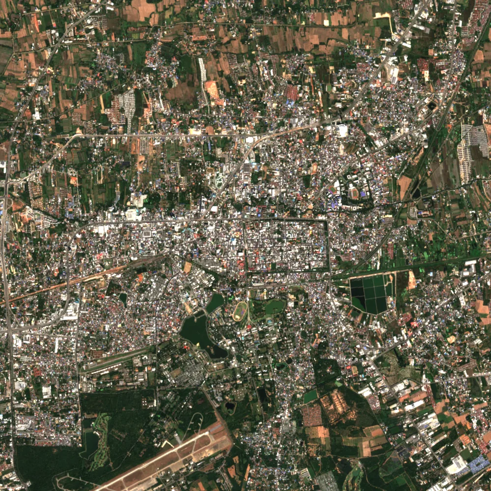 Latest Sentinel-2 image of Nakhon Ratchasima, 1 Dec 2024
