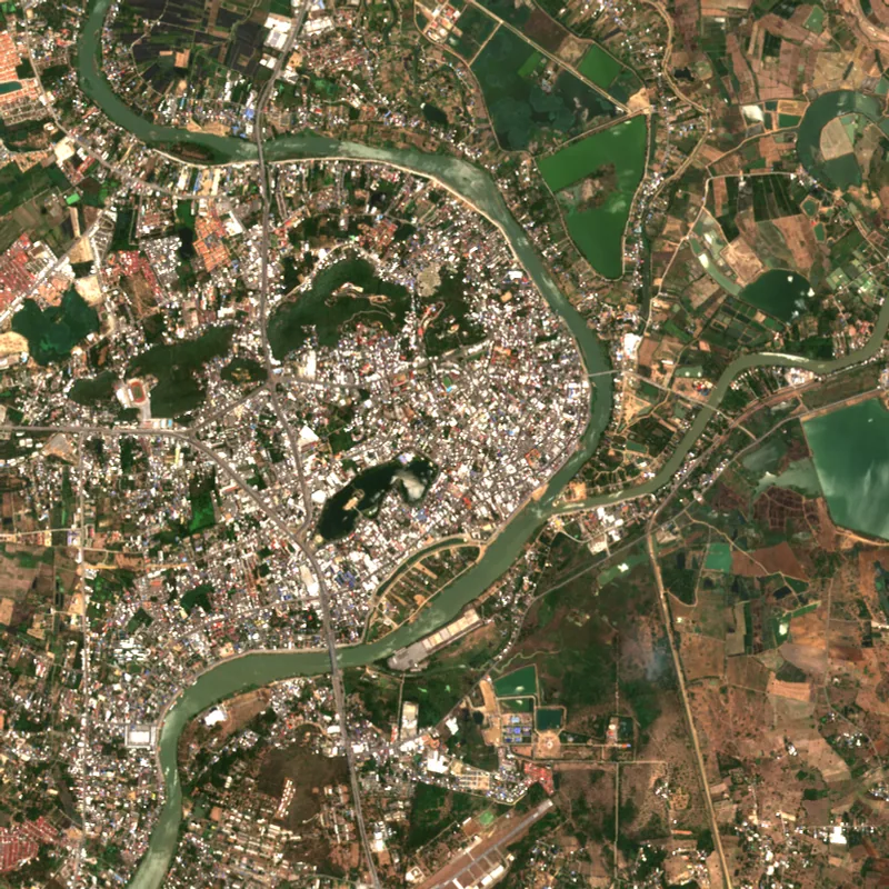 ภาพสีจริง Sentinel-2 ของนครสวรรค์ Mar 31, 2019