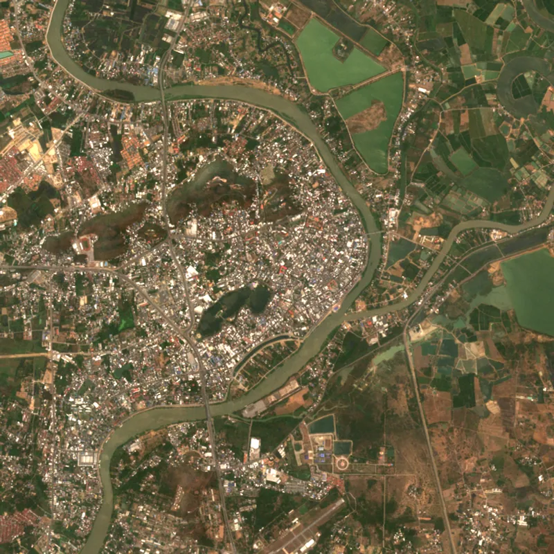 ภาพสีจริง Sentinel-2 ของนครสวรรค์ Mar 10, 2023
