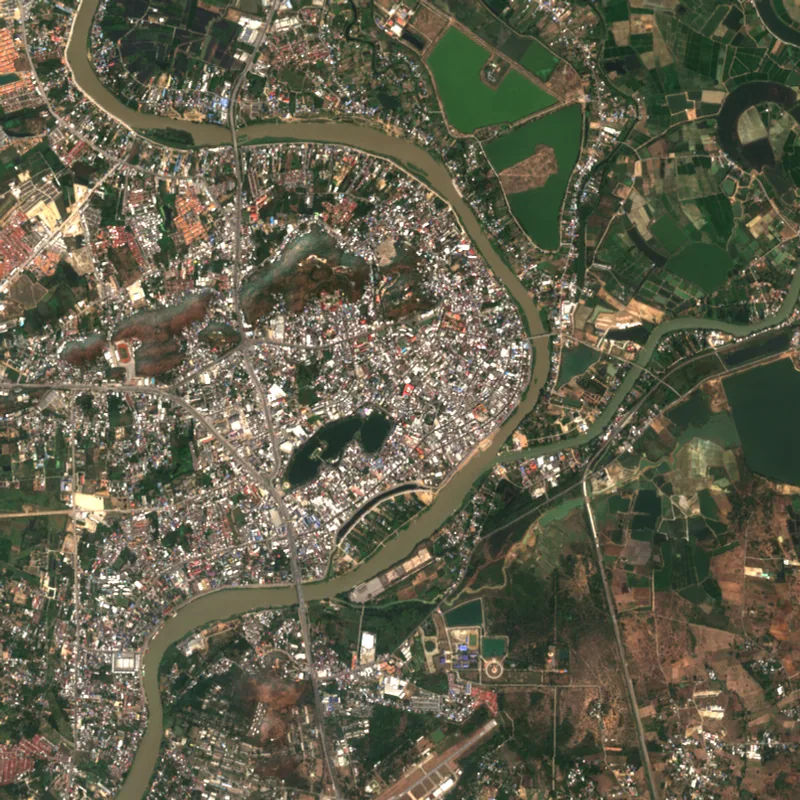 ภาพสีจริง Sentinel-2 ของนครสวรรค์ Jan 19, 2024