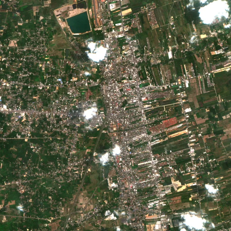 Sentinel-2 true-colour image of Nakhon Si Thammarat, 11 Apr 2023