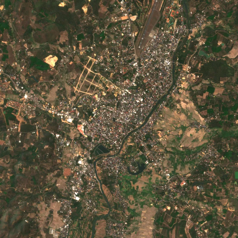 ภาพสีจริง Sentinel-2 ของน่าน Mar 6, 2018