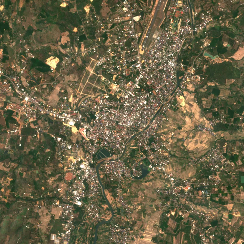 ภาพสีจริง Sentinel-2 ของน่าน Apr 20, 2019