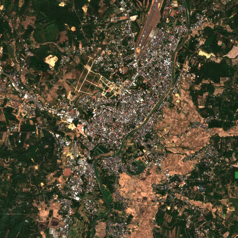 ภาพสีจริง Sentinel-2 ของน่าน Dec 11, 2019