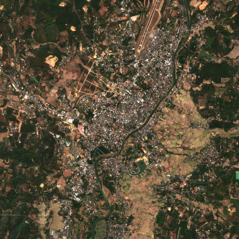 ภาพสีจริง Sentinel-2 ของน่าน Jan 14, 2021