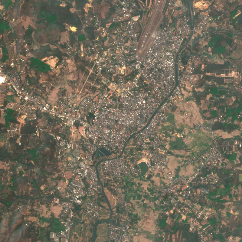 ภาพสีจริง Sentinel-2 ของน่าน Feb 28, 2023