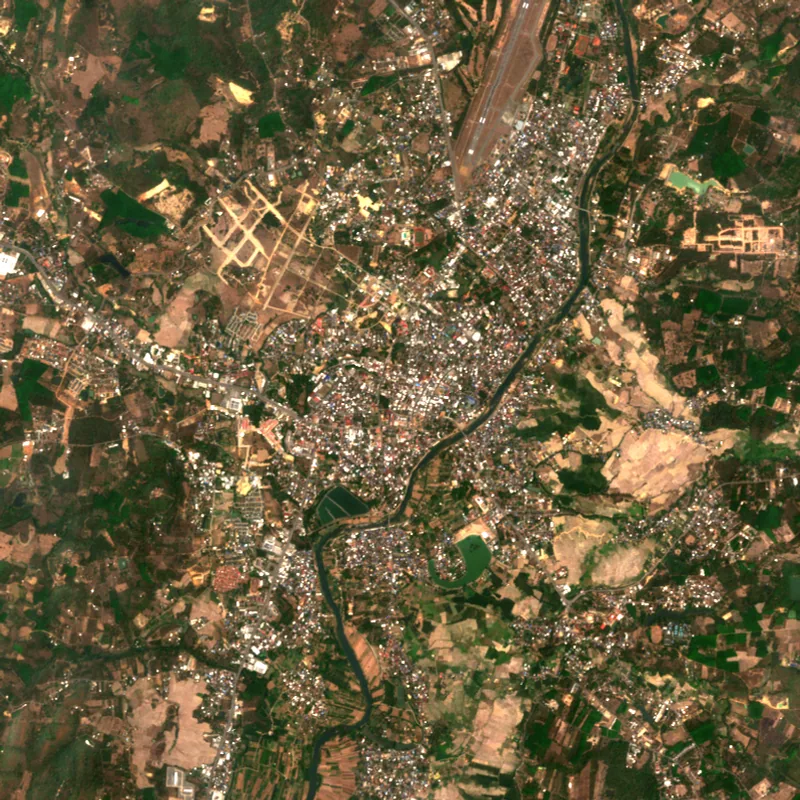 ภาพสีจริง Sentinel-2 ของน่าน Mar 29, 2025