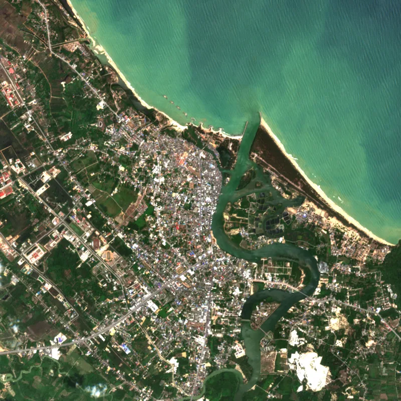 ภาพสีจริง Sentinel-2 ของนราธิวาส Mar 13, 2024