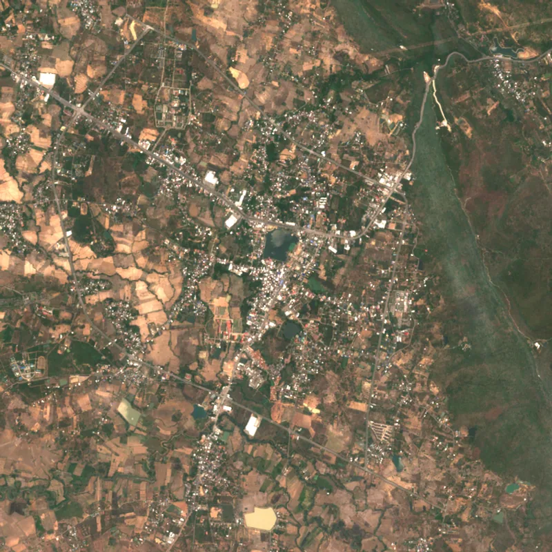 Sentinel-2 true-colour image of Nong Bua Lam Phu, 22 Apr 2019