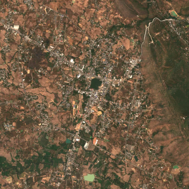 Sentinel-2 true-colour image of Nong Bua Lam Phu, 26 Jan 2021