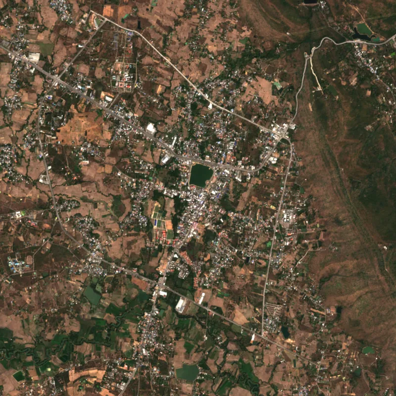 Sentinel-2 true-colour image of Nong Bua Lam Phu, 5 Feb 2024