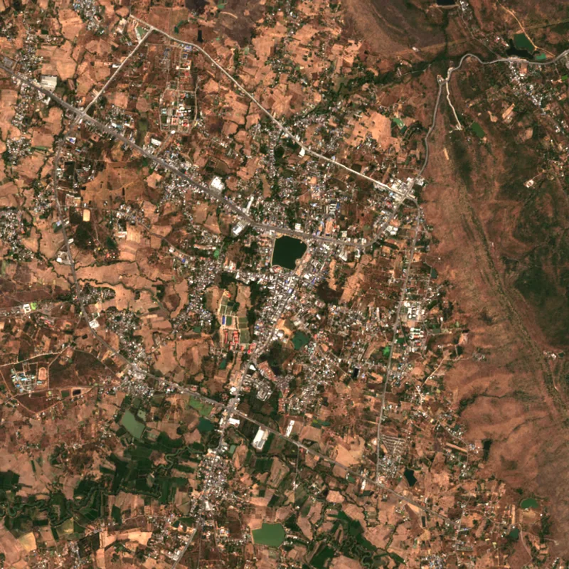 Latest Sentinel-2 image of Nong Bua Lam Phu, 9 Feb 2025