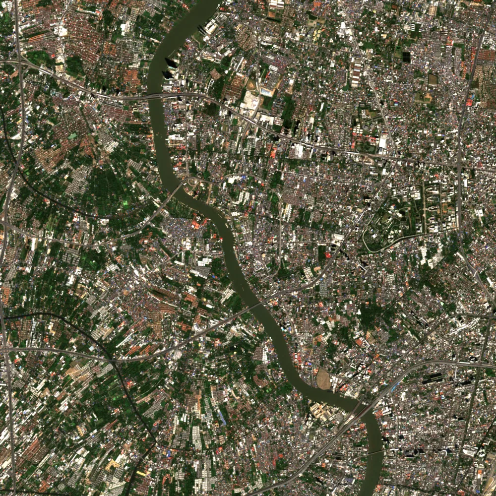 ภาพสีจริง Sentinel-2 ของนนทบุรี Dec 12, 2021