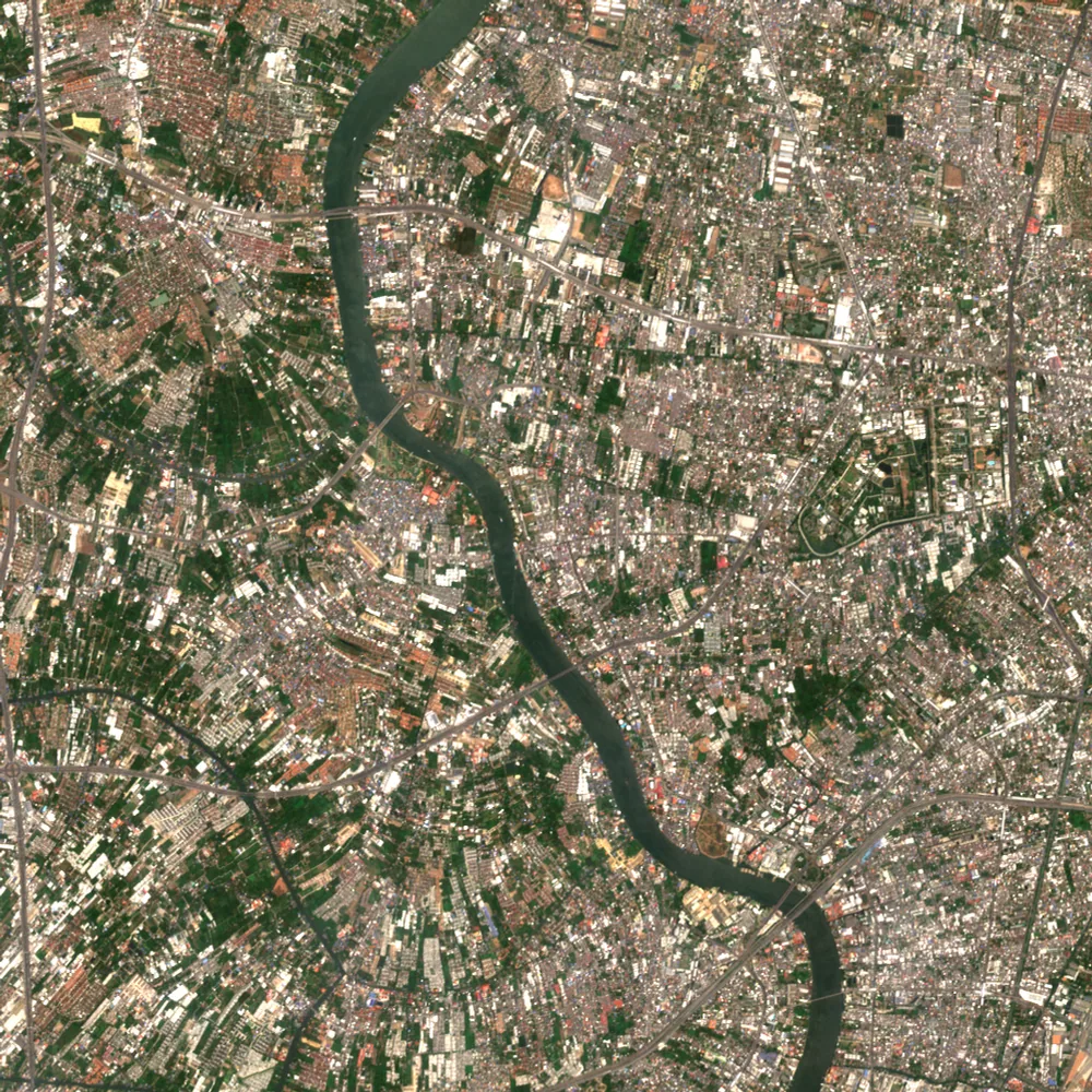 ภาพสีจริง Sentinel-2 ของนนทบุรี Apr 21, 2023