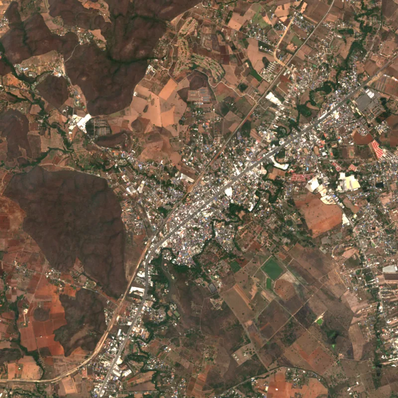 ภาพสีจริง Sentinel-2 ของปากช่อง นครราชสีมา Mar 13, 2019