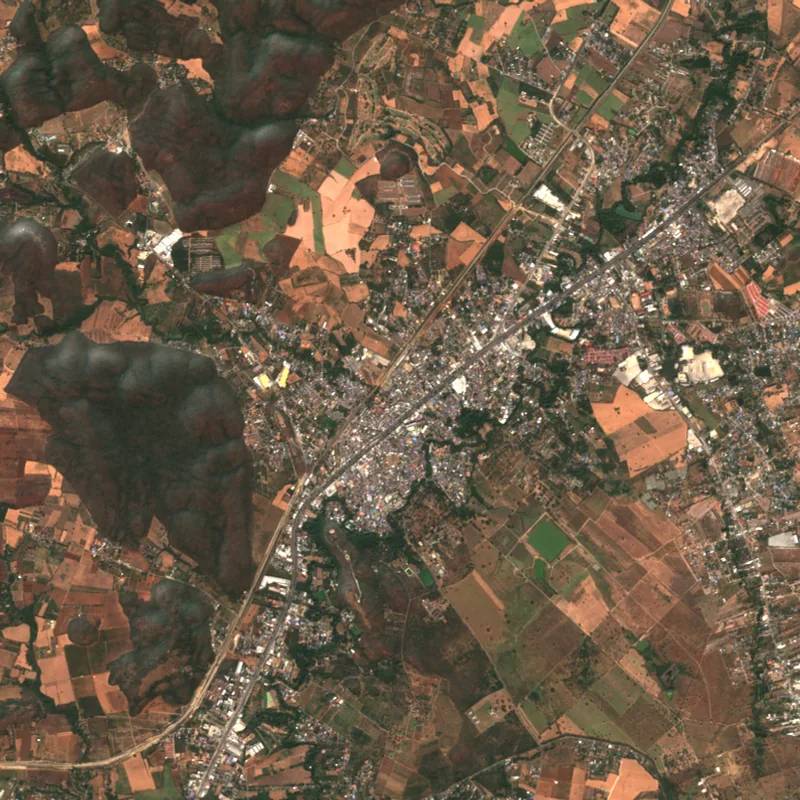 ภาพสีจริง Sentinel-2 ของปากช่อง นครราชสีมา Dec 28, 2019