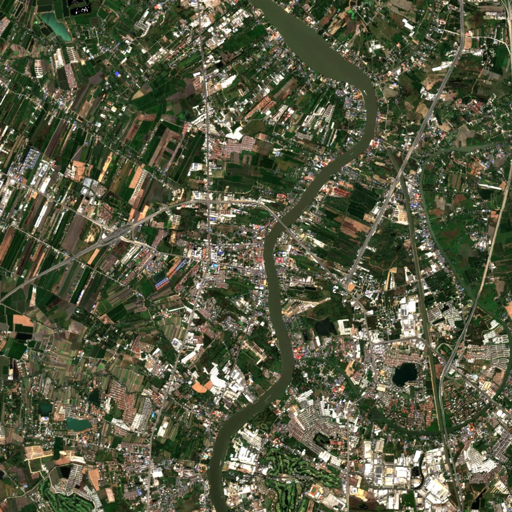 ภาพสีจริง Sentinel-2 ของปทุมธานี Dec 27, 2023