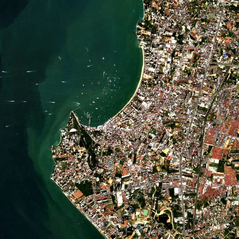 Latest Sentinel-2 image of Pattaya, Chon Buri, 1 Dec 2024